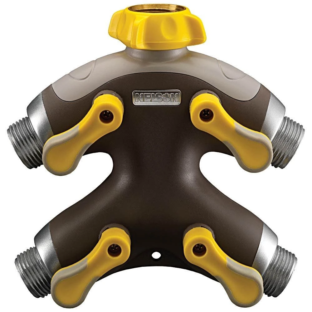 Nelson 4-Way Water Splitter/Shut Off Valve 3 Nelson 4-Way Water Splitter/Shut Off Valve