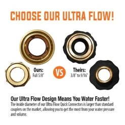 Quick Coupler Hose Connector, Brass, Female By A.M. Leonard -Amleos 58cm ultra flow 1