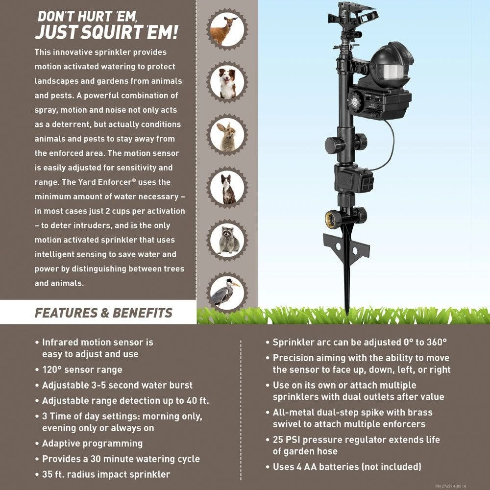 Orbit Yard Enforcer Motion-Activated Sprinkler 10 Orbit Yard Enforcer Motion-Activated Sprinkler - Image 8