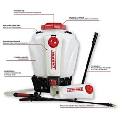 Chapin Mixes On Exit 4-Gallon Backpack Sprayer -Amleos 63950 features graphic