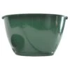 Plastic Saucerless Baskets, Green, 14in Diameter, Case Of 25 By Belden Plastics -Amleos 690801