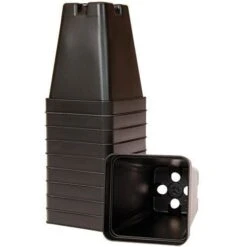 Plant Pots, Deep Square, 3-1/4in Depth, Box Of 450 By T.O. Plastics