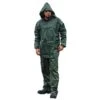 Premium Rainsuit With Polyester Coating, Green, Size 2X Large -Amleos 71 1000