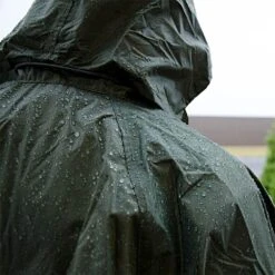 Premium Rainsuit With Polyester Coating, Green, Size 2X Large -Amleos 71 1000 4 1