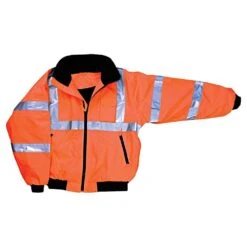 Majestic-Lined Orange Bomber Jacket Class III - Size XL -Amleos 751302 1 6