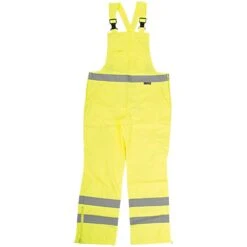 Majestic Hi-Vis High-Visibility Class III Rainwear Bib Pants - Size Extra Large -Amleos 752353 1 1