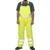 Majestic Hi-Vis High-Visibility Class III Rainwear Bib Pants - Size Extra Large -Amleos 752353 2