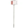 Galvanized Steel Sign Holder, 7in X 5in With 30in V-Shaped Leg -Amleos 7530t 8