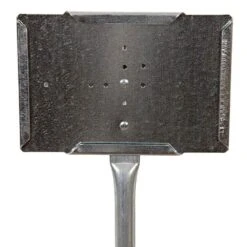 Galvanized Sign Holder, 7 In X 5 In W/ 36 In Tube Leg -Amleos 7536t 1