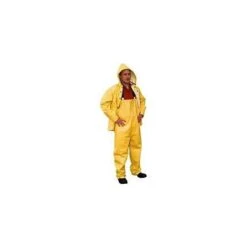Onguard Heavy Duty Rain Suit Ribbed PVC On Non-Woven Polyester Yellow 2XL