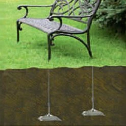 Duckbill Earth Anchor With 1/4in X 42in Cable, Rating Of 3,000lb, Case Of 12 Anchors -Amleos 88db live bench