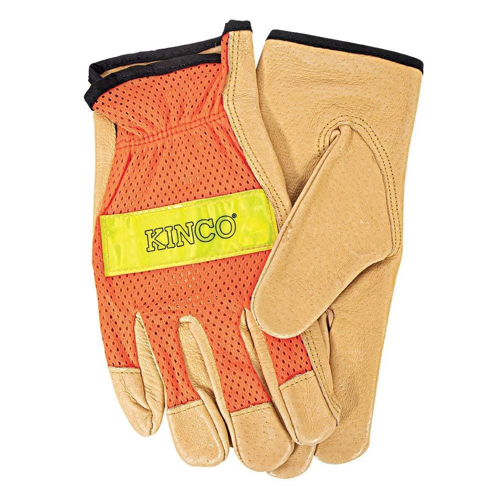 High-Visibility Orange Gloves, Large 3 High-Visibility Orange Gloves, Large