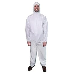 ArmorGuard Microporous Coveralls With Hood, Extra-Large 25/BOX