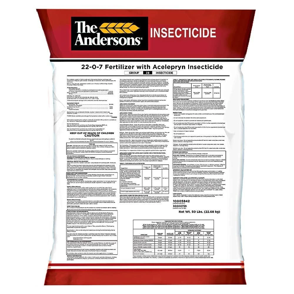 Turf Fertilizer 22-0-7 With Acelepryn Insecticide 3 Turf Fertilizer 22-0-7 With Acelepryn Insecticide