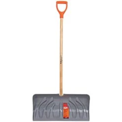 24" Snow Pusher With Poly Head And D-Grip Handle By A.M. Leonard