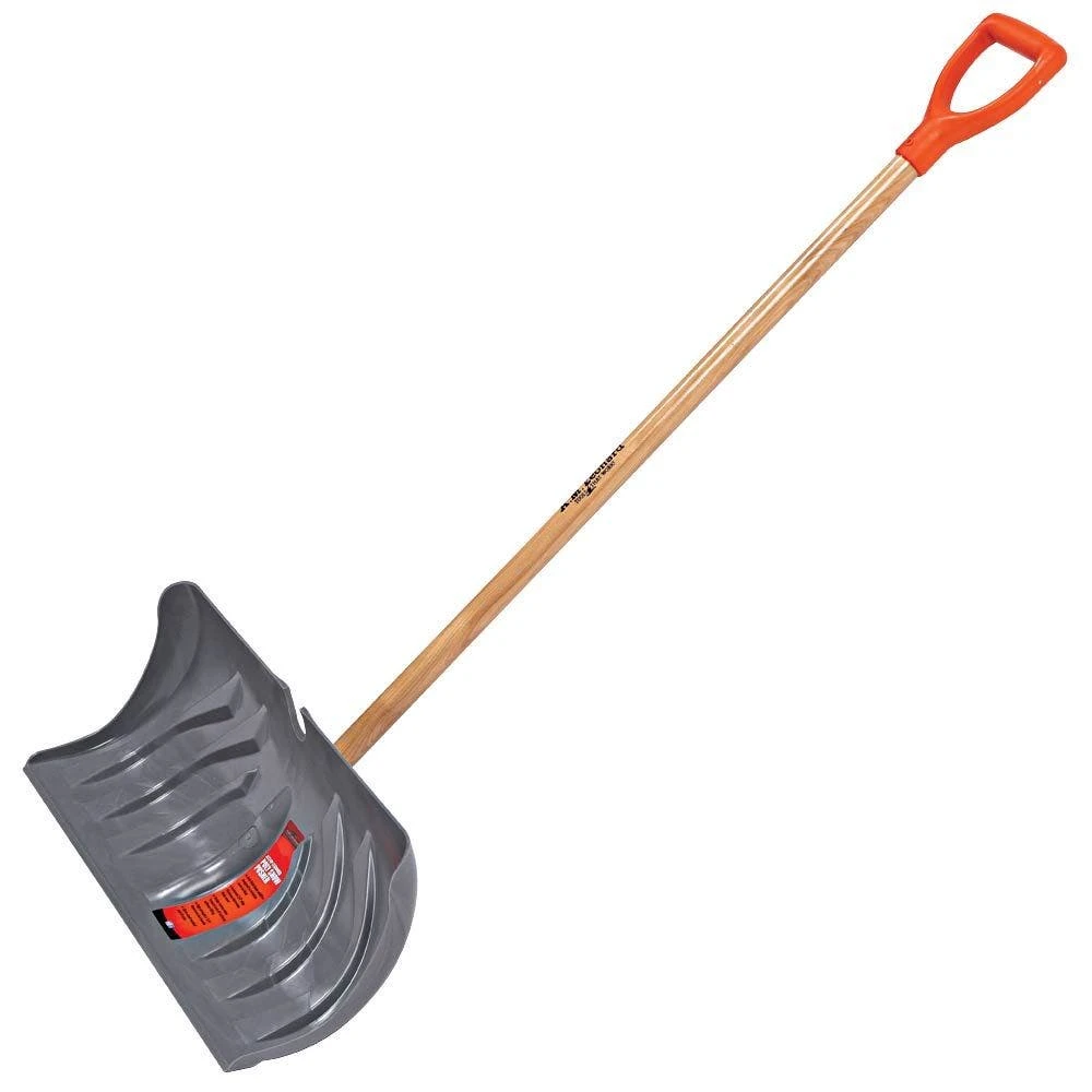 24" Snow Pusher With Poly Head And D-Grip Handle By A.M. Leonard 4 24" Snow Pusher With Poly Head And D-Grip Handle By A.M. Leonard - Image 2