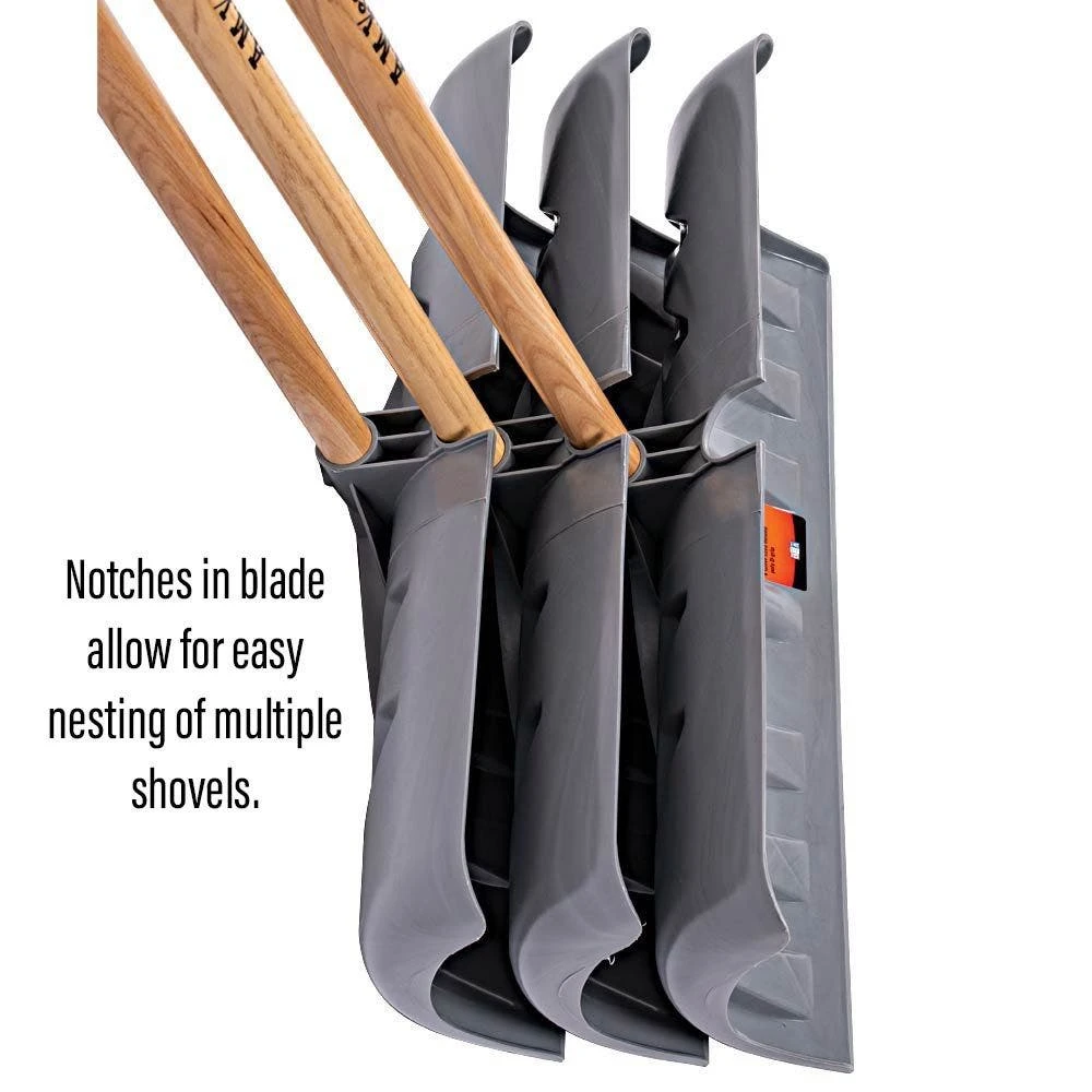 24" Snow Pusher With Poly Head And D-Grip Handle By A.M. Leonard 5 24" Snow Pusher With Poly Head And D-Grip Handle By A.M. Leonard - Image 3