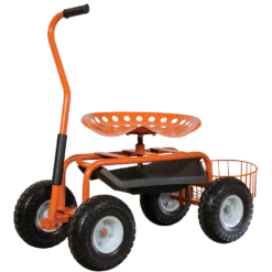 Garden Scoot, Steel Frame With Flat-Free Tires By A.M. Leonard