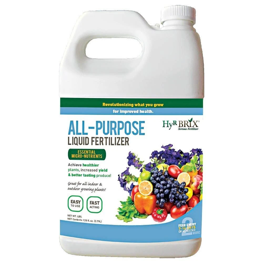 All-Purpose Liquid Fertilizer, 4-3-3, 2.5 Gallons By HyR BRIX 3 All-Purpose Liquid Fertilizer, 4-3-3, 2.5 Gallons By HyR BRIX