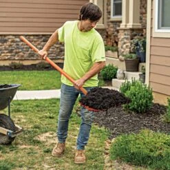 Poly Mulching Fork With 8-Tine Head And Straight Handle By A.M. Leonard 8 Poly Mulching Fork With 8-Tine Head And Straight Handle By A.M. Leonard -Amleos apf815 live 10.20.22