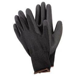 Polyester Gloves With Polyurethane Palm, Size Large, Box Of 144 Pairs