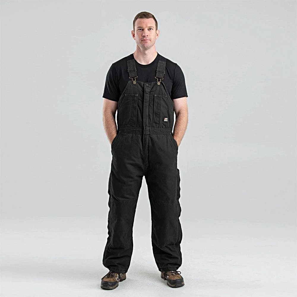 Original Washed Insulated Bib Overalls, Black, Size Medium By Berne 3 Original Washed Insulated Bib Overalls, Black, Size Medium By Berne