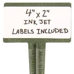 Plant Biomarkers, Green, 13in Height With 4in X 2-1/2in Face Plate, Bag Of 10 Markers -Amleos bm13dg 3