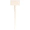 Plant Biomarkers, White, 13in Height With 4in X 2-1/2in Face Plate, Bag Of 10 Markers -Amleos bm13ws