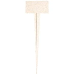 Plant Biomarkers, White, 13in Height With 4in X 2-1/2in Face Plate, Bag Of 10 Markers