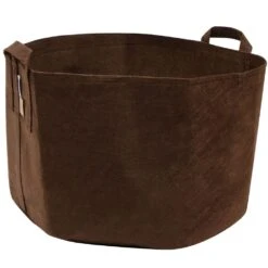 Fabric Plant Pot With Handles, 30 Gallons, Brown, Boxer Line By Root Pouch