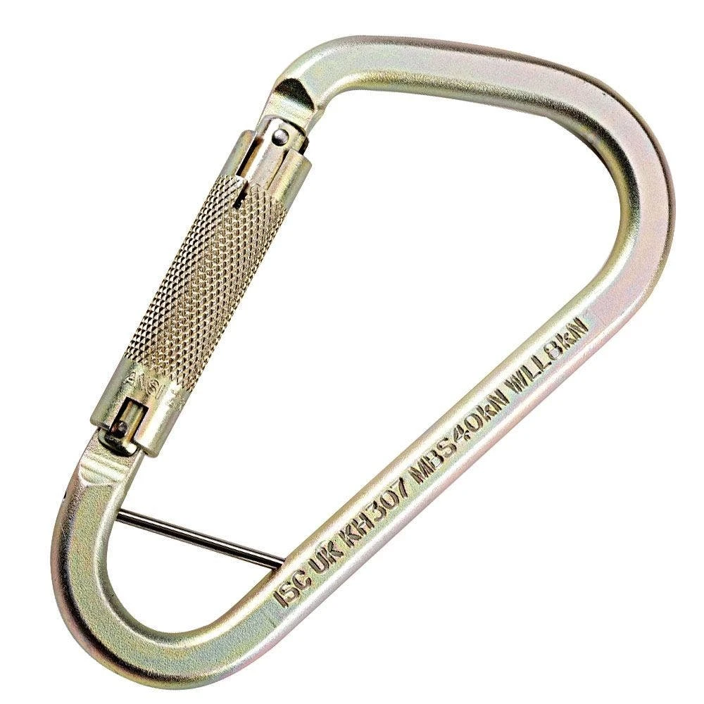 Carabiner Large Eye Twist Lock Steel 9000lb Tensile 3 Carabiner Large Eye Twist Lock Steel 9000lb Tensile