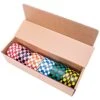Flagging/Tagging Tape, Mixed Checkerboard Designs/Lengths, 1-3/16in Width, Non-Adhesive, Box Of 12 Rolls -Amleos cb mx