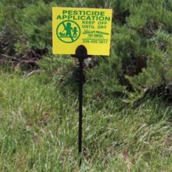 Weather Resistant Custom Application Sign, 5in X 5in, Yellow -Amleos cdm554y 2