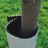 Tree Guards, Corrugated White/Black Plastic, 12in Diameter X 32in Height -Amleos cg3212