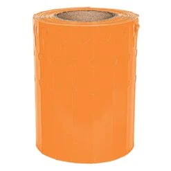 Slip'N Lock Loop Lock Thermal Transfer Labels, Orange, 1in Width X 9in Length, Roll Of 1,000