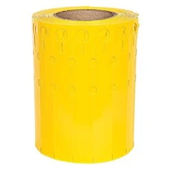 Slip'N Lock Loop Lock Thermal Transfer Labels, Perforated, Yellow, 1in Width X 9in Length, Roll Of 1,000