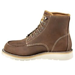 Soft Toe Wedge Boots, Brown, Men's Size 8-1/2 Wide By Carhartt -Amleos cmw6095 85w 2
