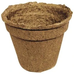 Biodegradable Plant Pots, Trade #5 Round, Case Of 66 Pots By Cowpots