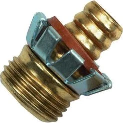 Hose Repair Coupling Clinching Brass Male 3/4in -Amleos cr34m 1