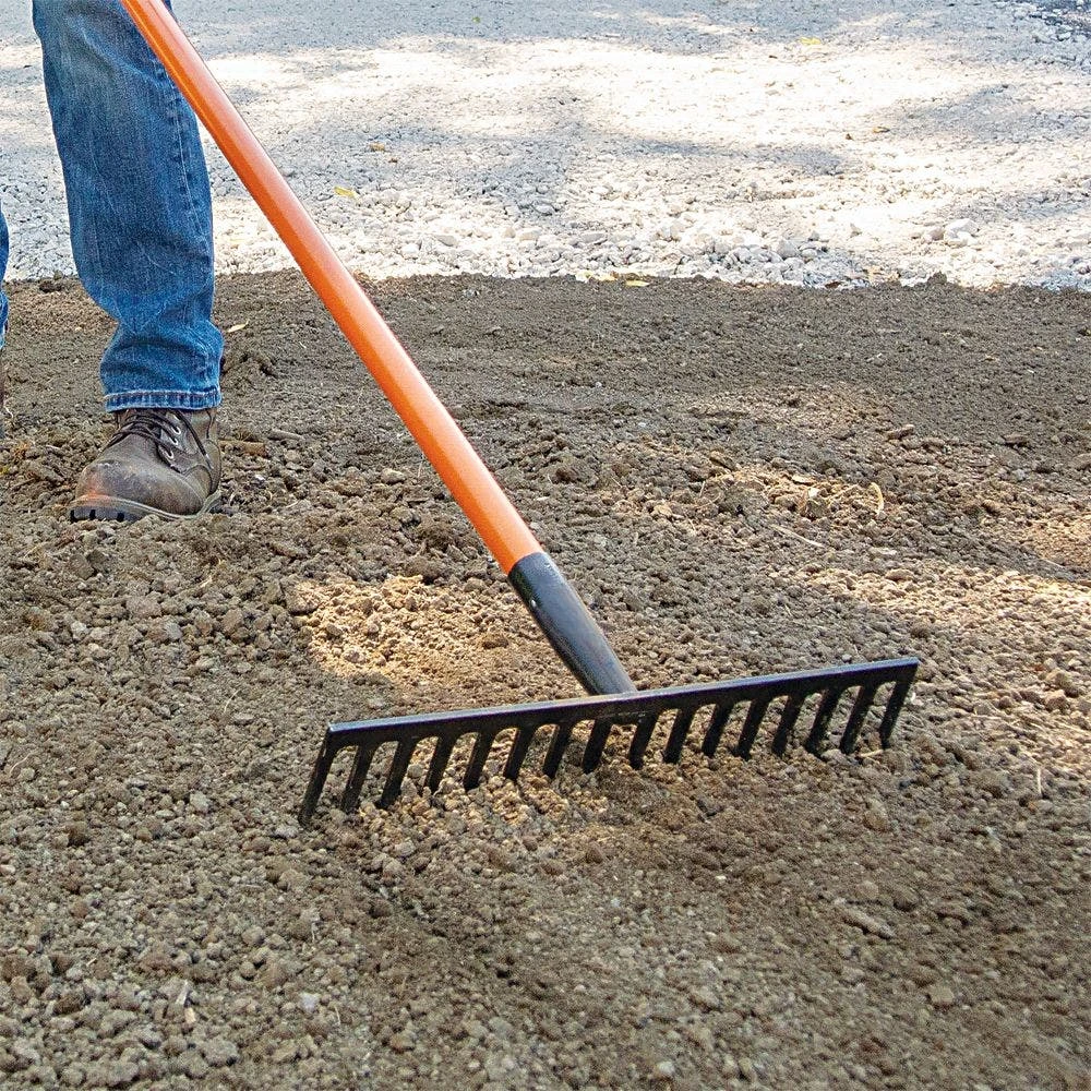 Straight Rake With Forged Steel Head And Composite Handle By A.M. Leonard 7 Straight Rake With Forged Steel Head And Composite Handle By A.M. Leonard - Image 5