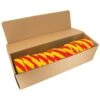 Flagging/Tagging Tape, Red/Yellow Candy Stripe, 1-3/16in X 300ft, Non-Adhesive, Box Of 12 Rolls -Amleos csy 1rb 1