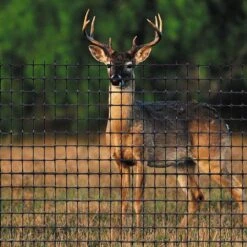 Deer Fencing Kit With Netting, Poles, Sod Staples, And Zip Ties -Amleos dfk100 2