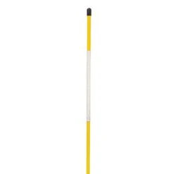 Reflective Fiberglass Driveway Marking Stakes, Yellow, 4ft Length, Bundle Of 25