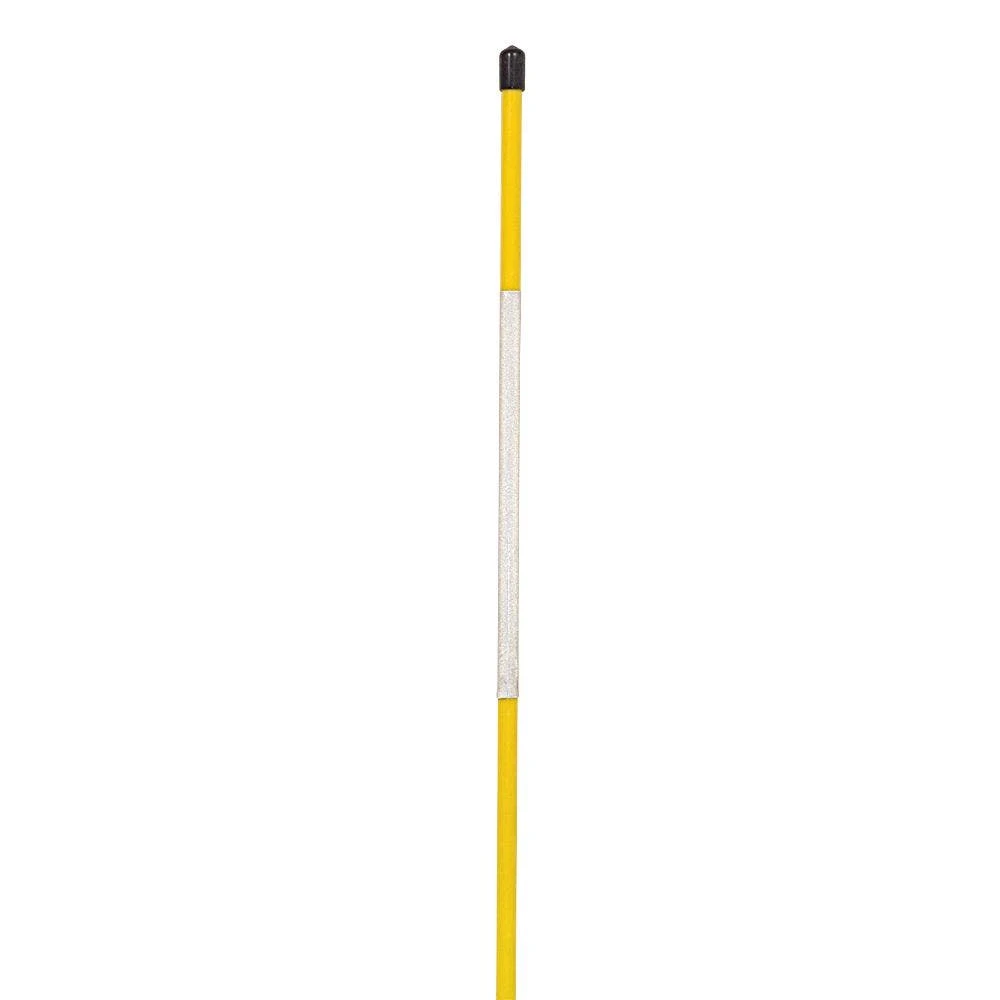 Reflective Fiberglass Driveway Marking Stakes, Yellow, 4ft Length, Bundle Of 25 3 Reflective Fiberglass Driveway Marking Stakes, Yellow, 4ft Length, Bundle Of 25