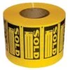 Marking Tag Sold Vinyl Yellow 1000/Pkg 1 Marking Tag Sold Vinyl Yellow 1000/Pkg -Amleos dwf 4y