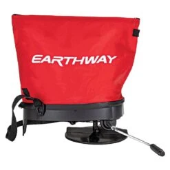 Earthway Hand Crank Spreader With 25lb Nylon Bag Hopper -Amleos e27 outline side