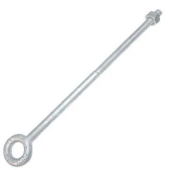 Hot-Dip 1/2-Inch Galvanized Eyebolt, 12-Inch Shank