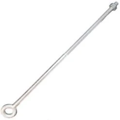Hot-Dip 1/2-Inch Galvanized Eyebolt, 18-Inch Shank