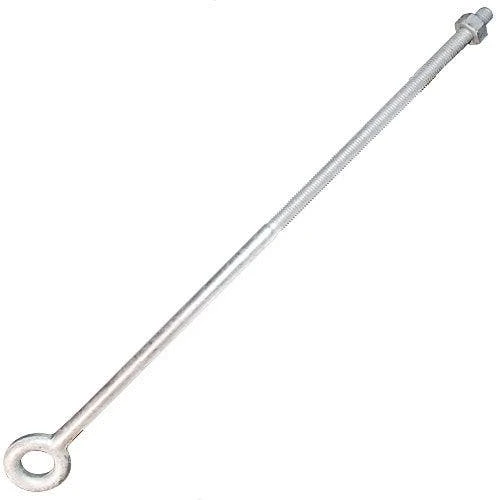 Hot-Dip 1/2-Inch Galvanized Eyebolt, 18-Inch Shank 3 Hot-Dip 1/2-Inch Galvanized Eyebolt, 18-Inch Shank