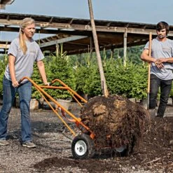 Ball Carts With Curved Lift, Flat Free Tires By A.M. Leonard -Amleos f15cc 6